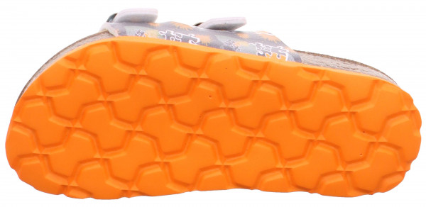 Papuce Superfit FUSSBETTPANTOFFEL Detske Siva Oranžové | SK-01824679