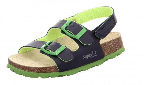 Papuce Superfit FUSSBETTPANTOFFEL Detske Modre Zelene | SK-74925319