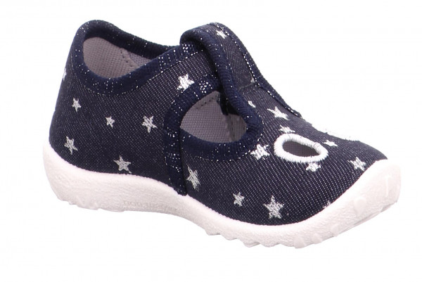 Papuce Superfit SPOTTY Modre Strieborne | SK-01496759