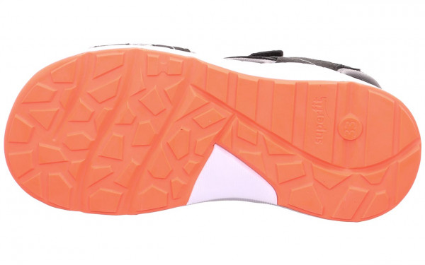 Sandále Superfit CRISS CROSS Detske Čierne Oranžové | SK-02176499