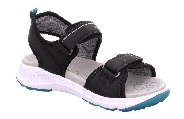 Sandále Superfit CRISS CROSS Čierne Zelene | SK-07139689