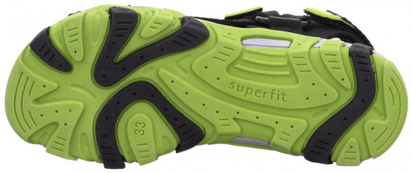 Sandále Superfit HENRY Detske Čierne Zelene | SK-38504279