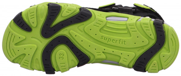 Sandále Superfit HENRY Detske Čierne Zelene | SK-38504279