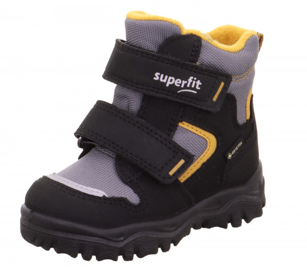 Snehule Superfit HUSKY1 Detske Čierne Žlté | SK-15439789